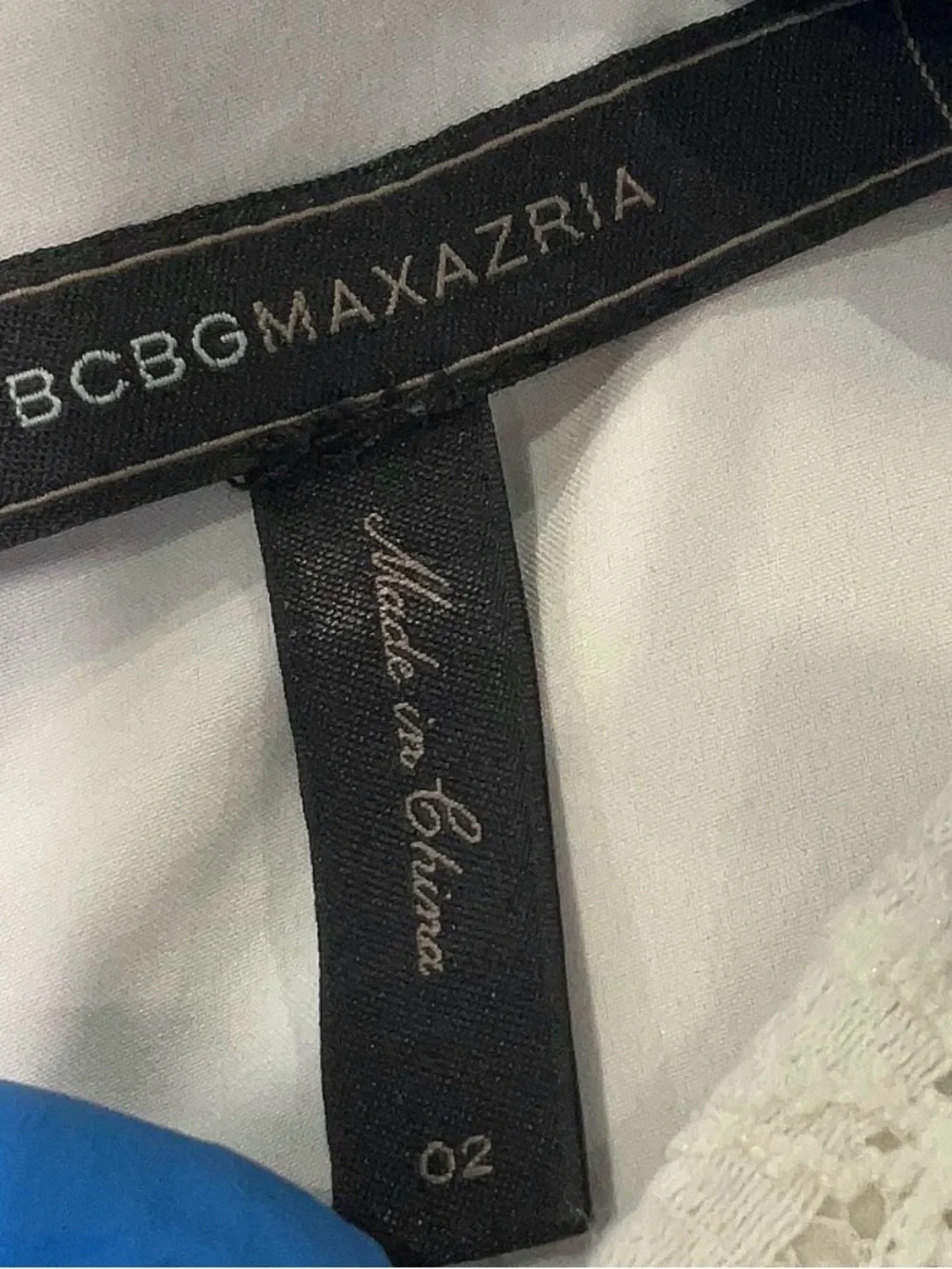 Revolve BCBGMaxAzria Black and White Diagonal Panel Mini Dress - Picture 8 of 9